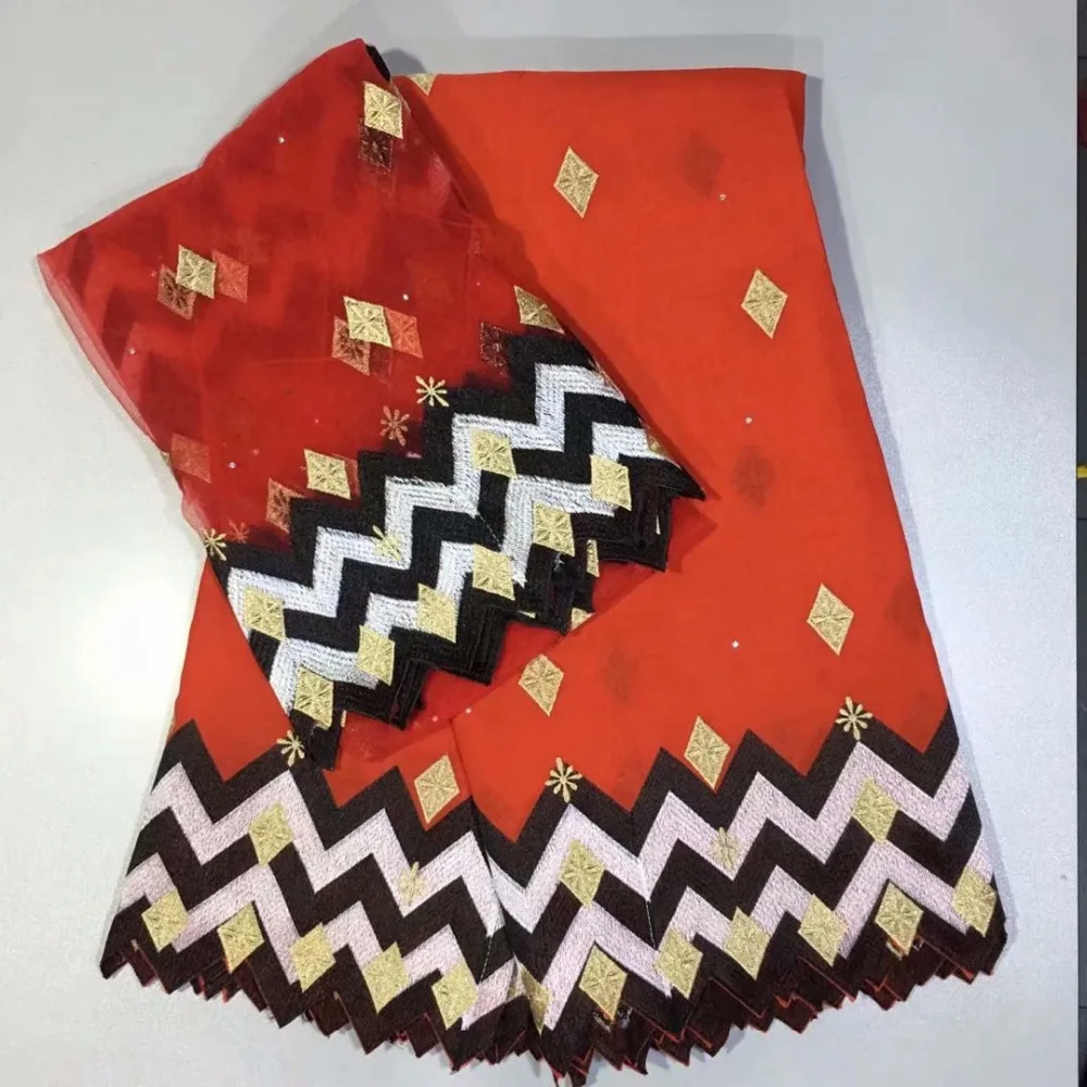 100% хлопковая ткань для свадебного платья tissu broderie africain suisse со стразами вышитый