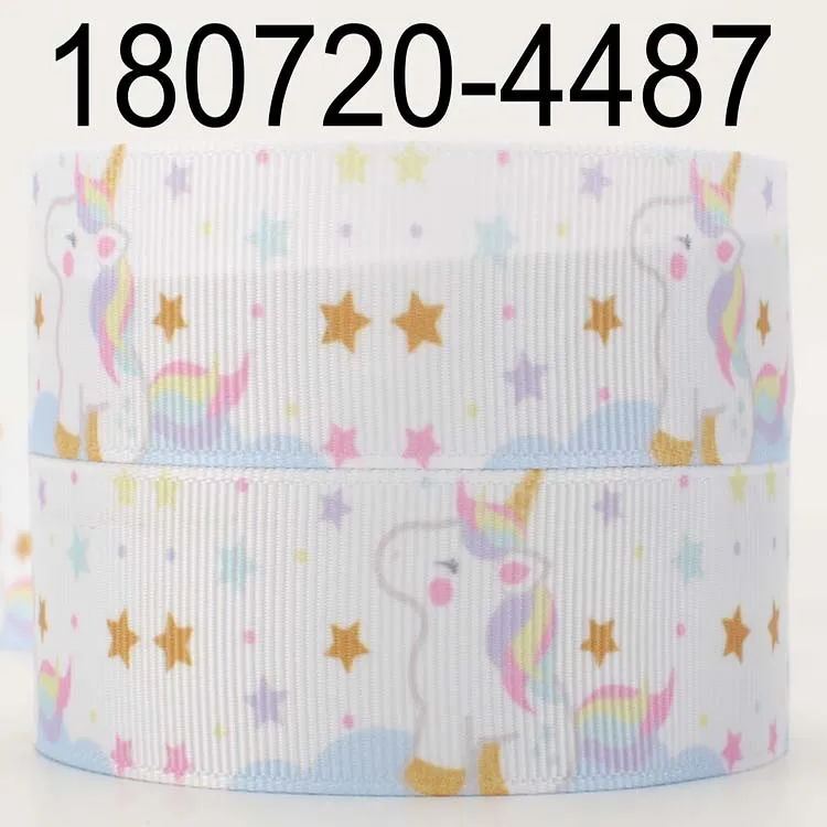 10 ярдов разные размеры корсажная лента с единорогом мультяшным единорогом/лента