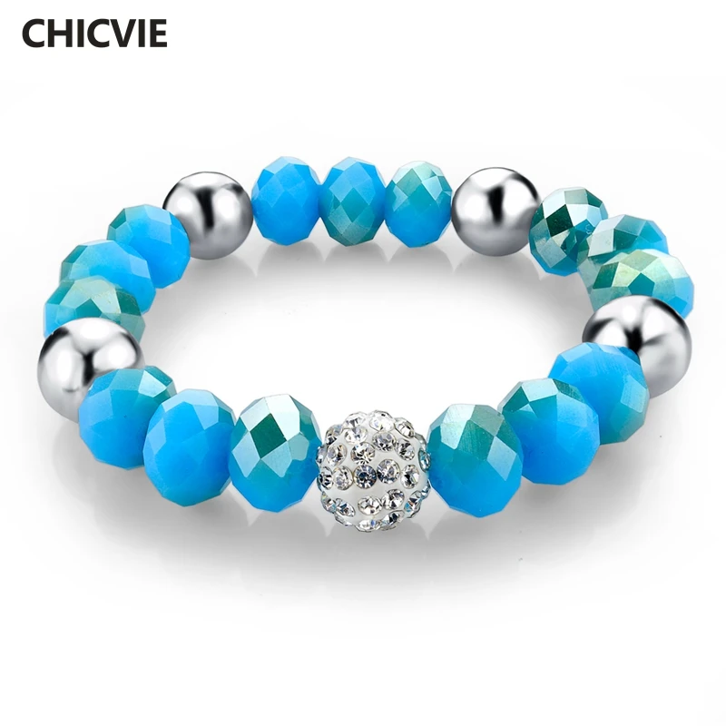 

CHICVIE Friendship Charms Cuff Bracelets & Bangles For Women Famous Luxury Brand Natural Stone Jewelry Making Bracelet SBR150164