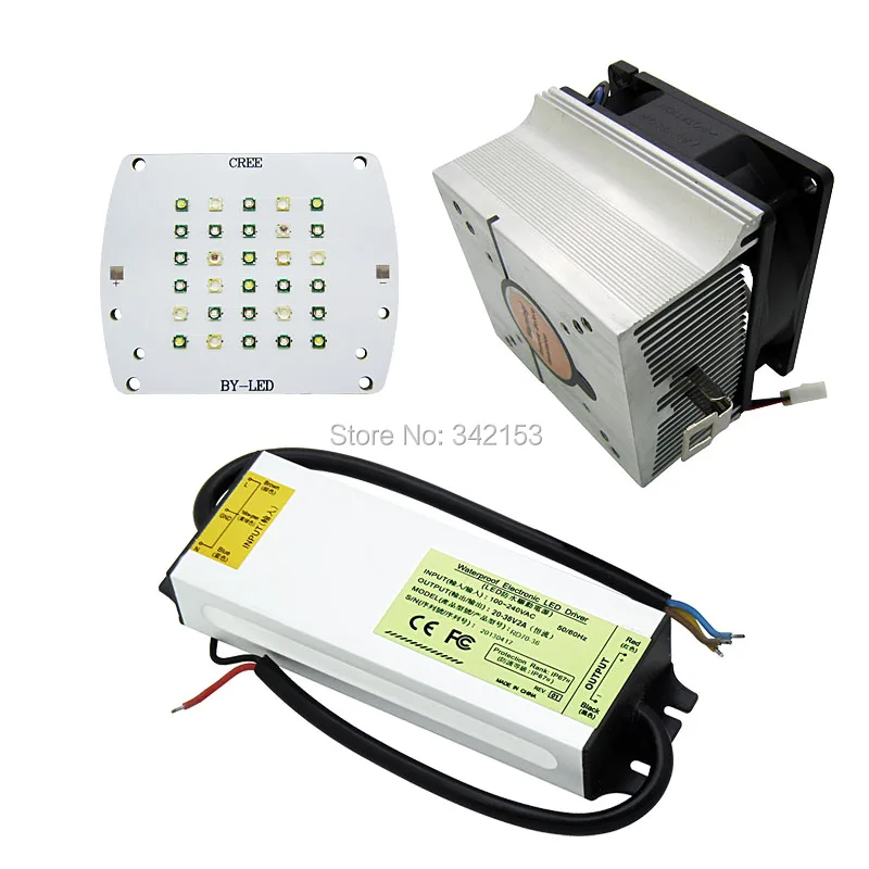 Topledlight DIY аквариумная рыба светодиодная лампа комплект Cree + светодиод Epileds 60 Вт