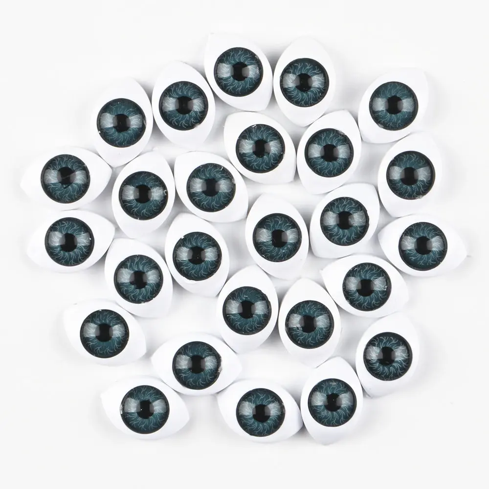 D 50PCS 50 шт. 9 мм reborn dolls Глаза Овальные Полые Назад Пластиковые глаза для кукольная маска DIY B глаза куклы аксессуары - Цвет: D 50PCS