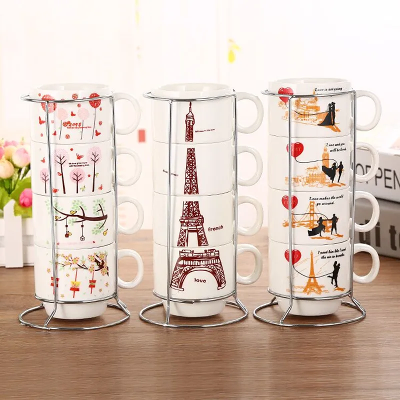 4 шт. кофейные кружки с пандой керамические чашки кружка для молока чашка