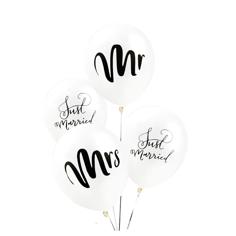 10 шт. Mr Mrs Just Married латексные шары To Be Bride шар новобрачных украшения для душа