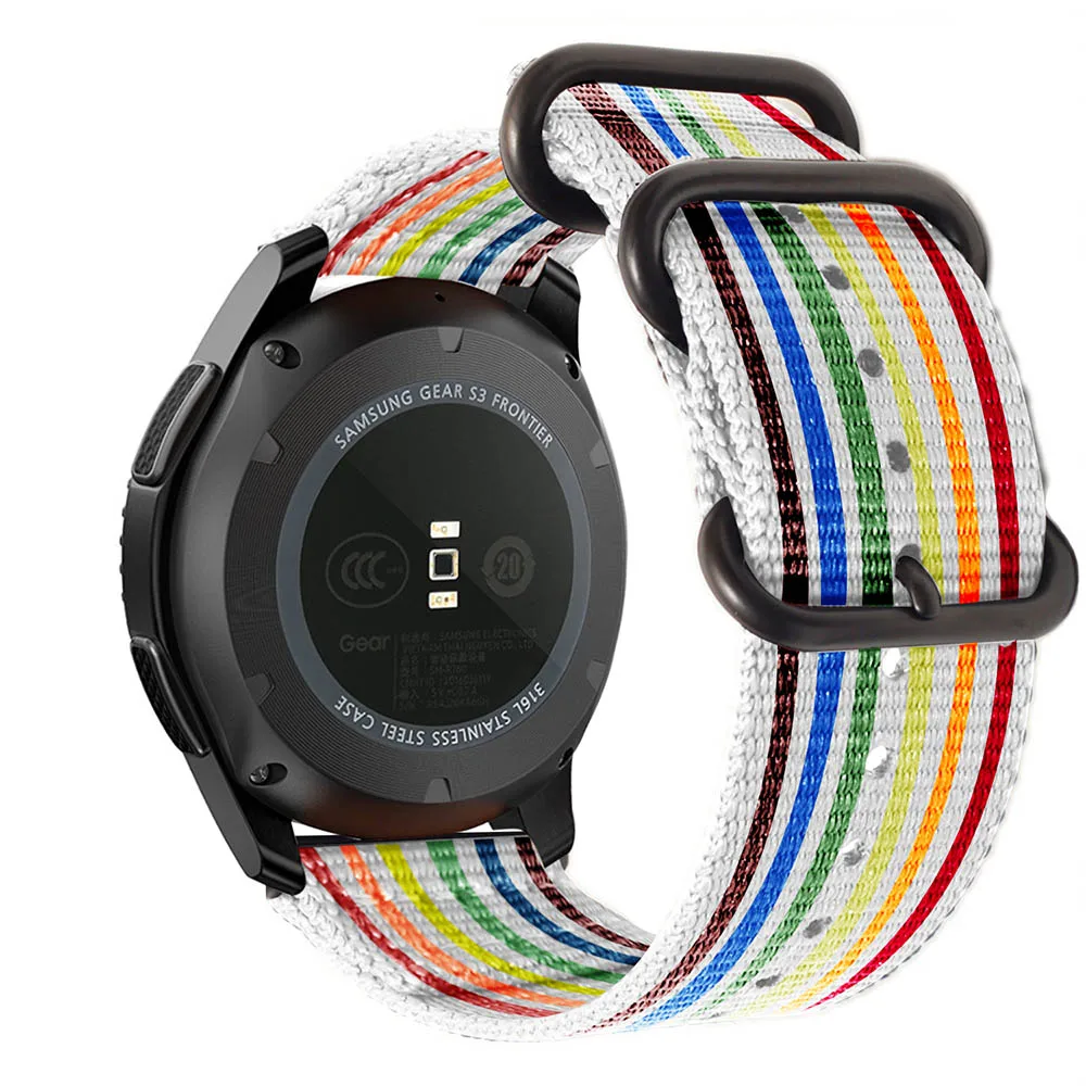 seven Для samsung gear sport S2 S3 Frontier классический ремешок для часов huami amazfit bip ремешок huawei GT 2 galaxy watch active 42 46 мм - Цвет ремешка: seven