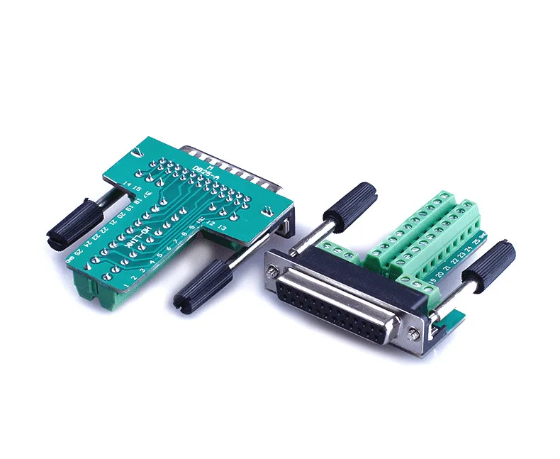 D-SUB разъем DB25 мужской/женский 25Pin разъем DB25 Breakout терминал Solderless разъемы