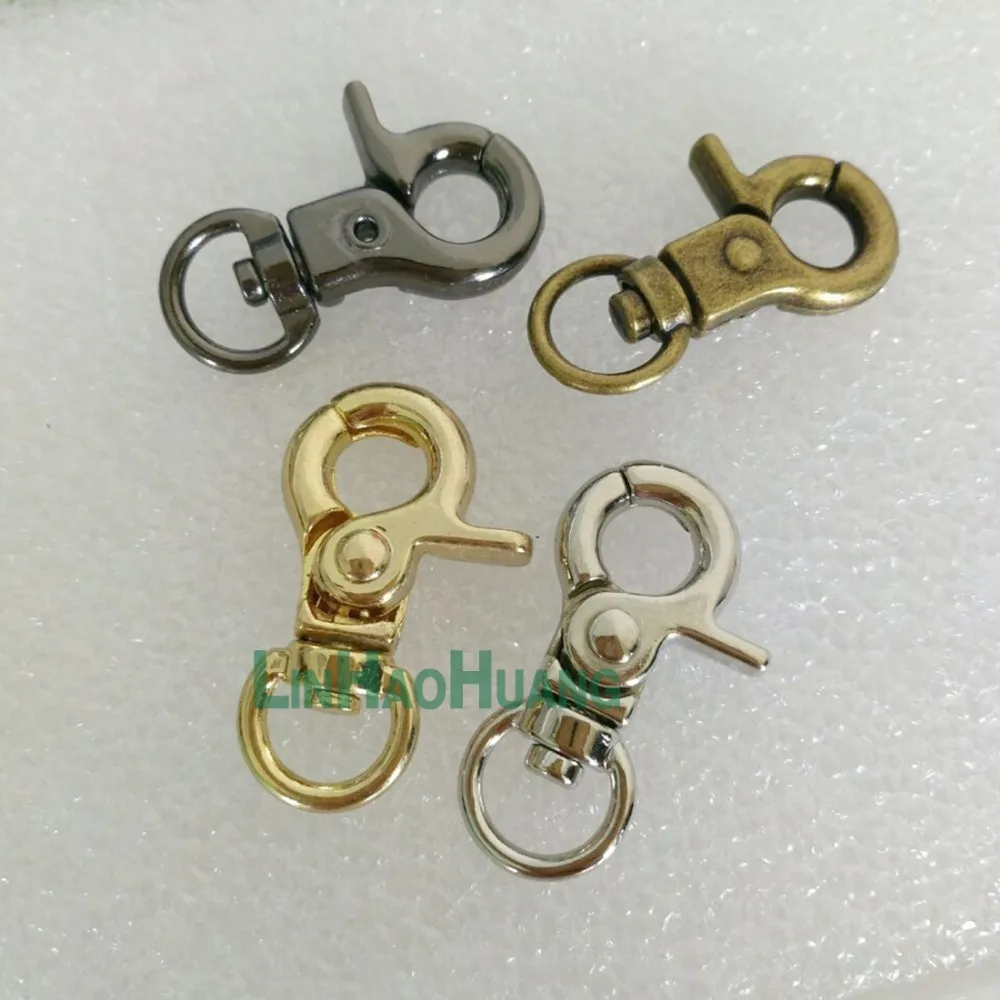 Металлические вертлюжные зажимы для крючков из сплава 9 мм бронзовые/никелевые