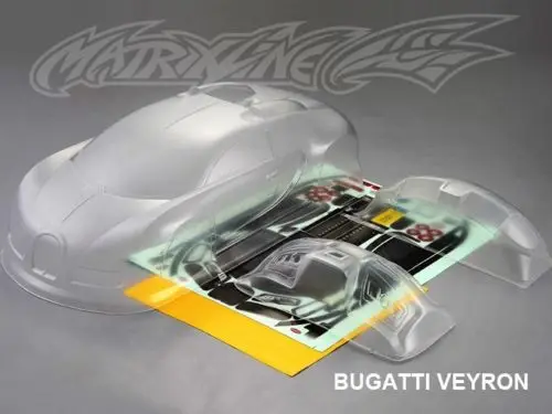 1/10 RC Бугатти Вейрон на дороге Дрифт прозрачный корпус Tamiya TB 04 ТБ V6 TA06 R XV 01 hpi redcat