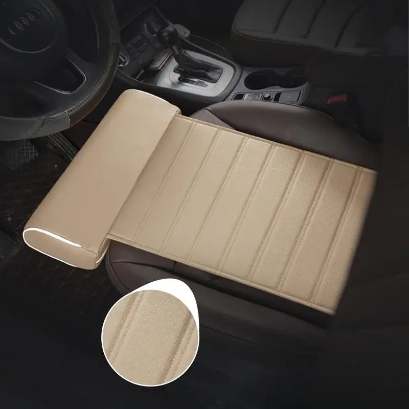 

Universal Car Seat Cushion Foot Support Pillow Leg Leather Memory Foam Knee Pad Thigh Support Interior Car Accessories