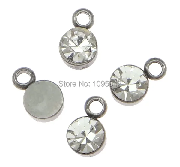 Free shipping!!!Stainless Steel Jewelry Pendants innovative 303 Stainless with rhinestone oril color 5x8x4mm | Украшения и