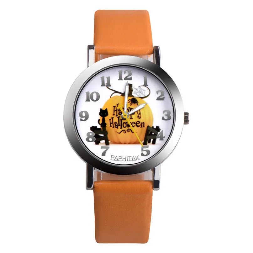 Новые силиконовые цветные студенческие часы для девочек модные на Хэллоуин
