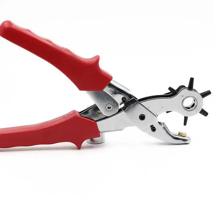 " сверхмощный кожаный Дырокол ручные щипцы для ремней 6 размер Дырокол инструменты LKS99