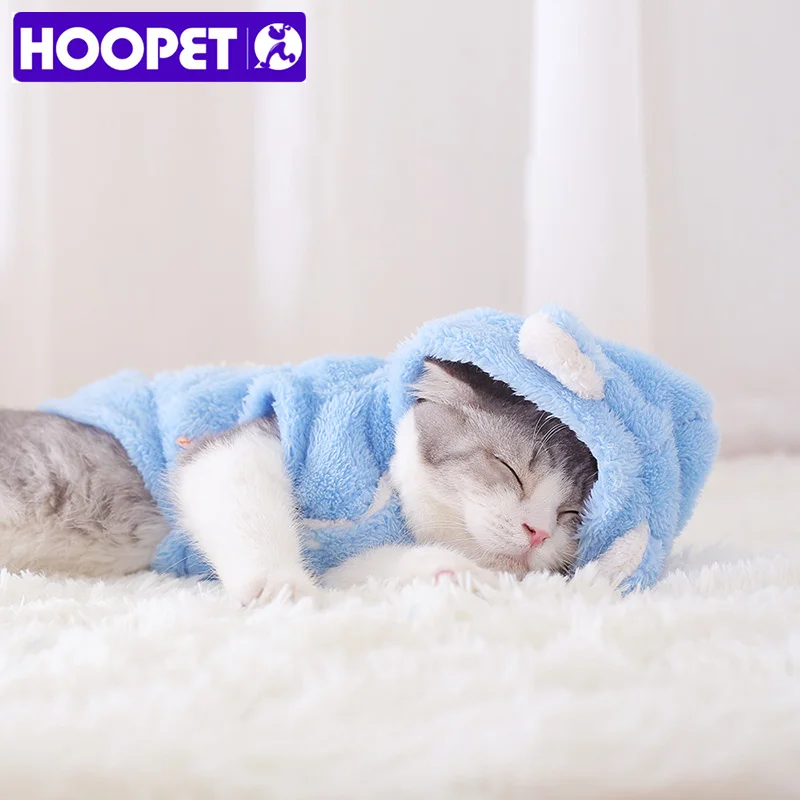 HOOPET/Новинка; костюмы для маленьких собак; Одежда для кошек; Синяя бархатная зимняя куртка; теплая одежда для собак; одежда для домашних животных; хлопок