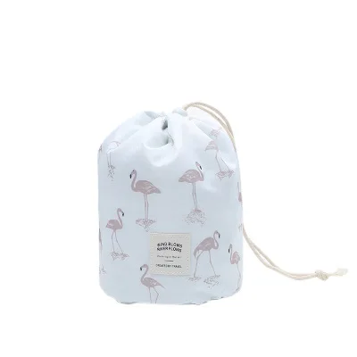 White flamingo DIHFXX женская косметичка с ленивым шнурком, модная дорожная косметичка, органайзер, чехол для макияжа, сумка для хранения, набор туалетных и косметических принадлежностей - Цвет: White flamingo