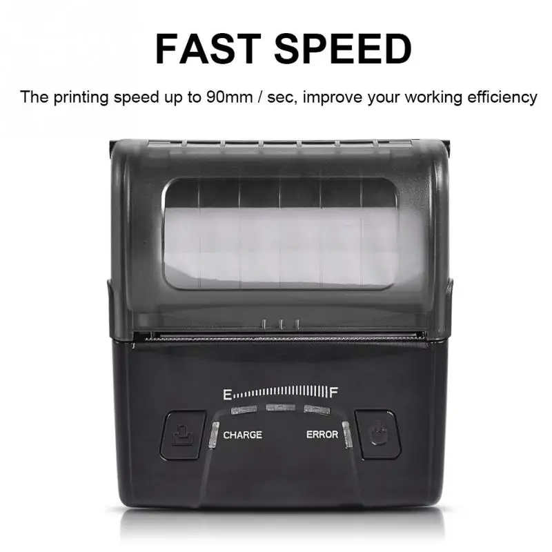 Мини USB Bluetooth Термальный чековый принтер POS печать для iOS Android Windows Linux UK Plug|Принтеры|