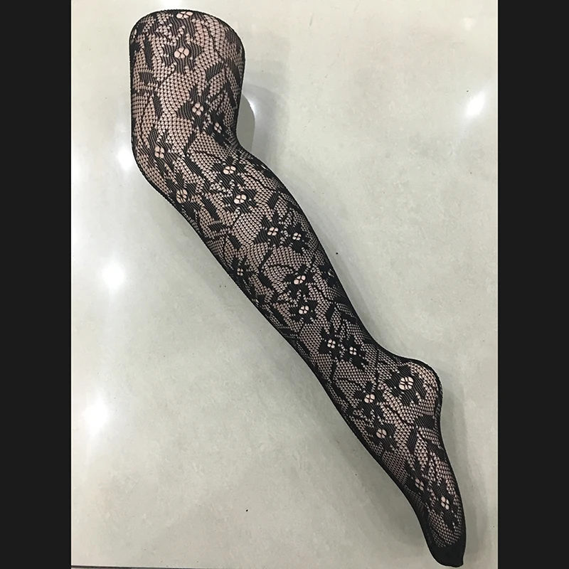 Лидер продаж милые кружевные мягкие сетчатые колготки с цветочным принтом для