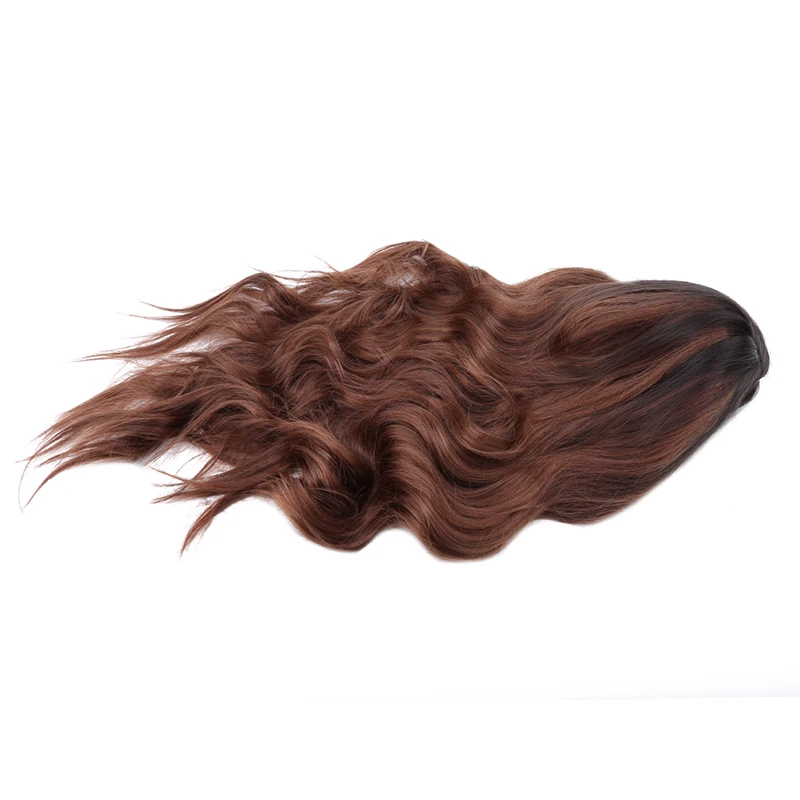 65 см длина парик волна высокая температура волокно Синтетические длинные парики