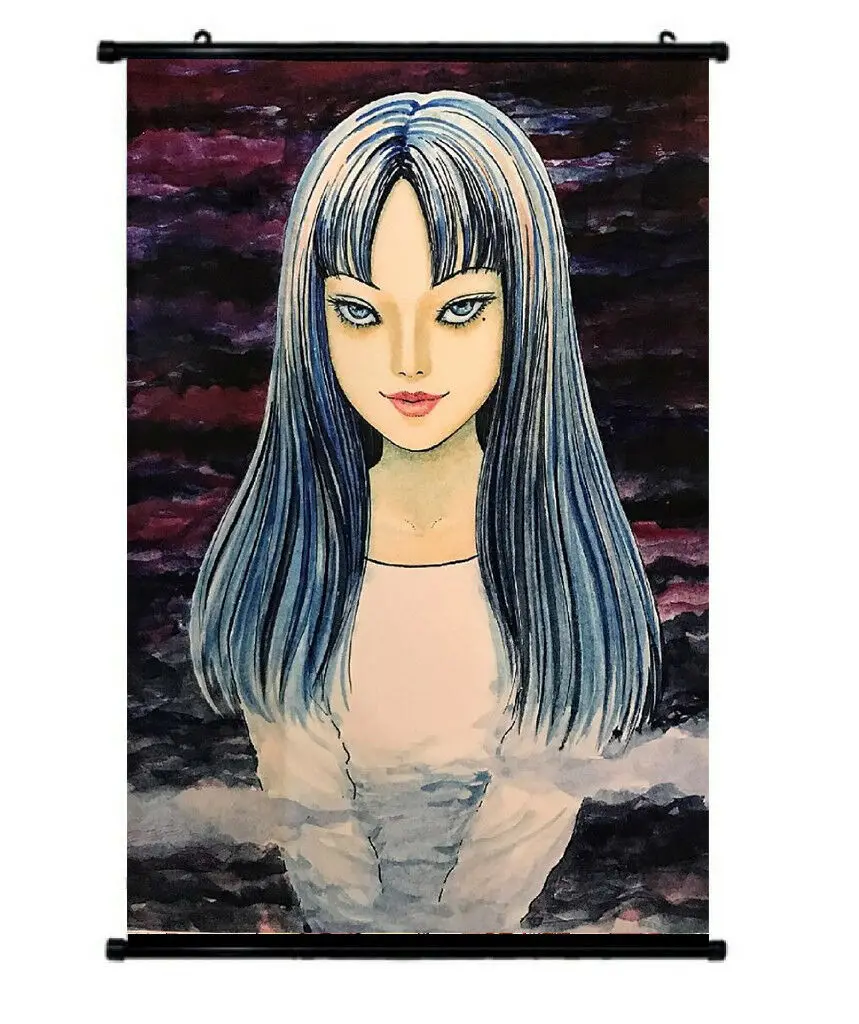 Junji Ito еще одно лицо ужас Tomie тканевый плакат настенный свиток живопись 60x40