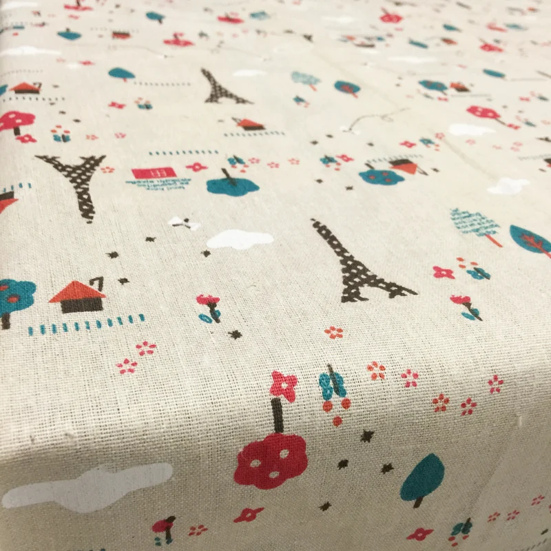 

Cartoon Table Cloth Garden Lace Edge Tablecloth Style Cotton Tower European Table Cover Rectangular