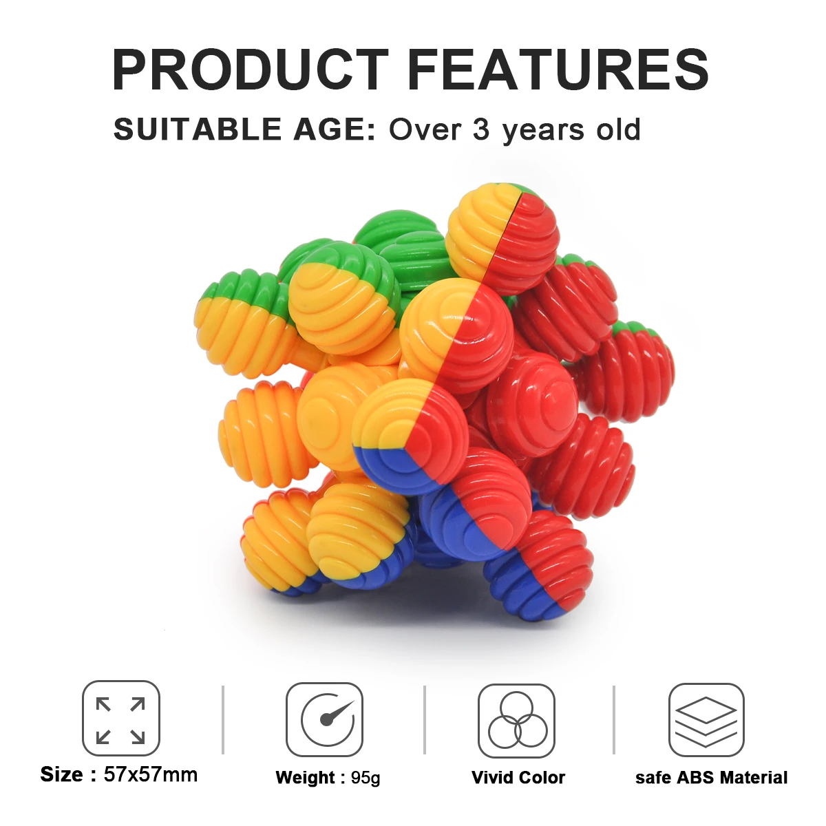 Игрушка головоломка Cubo Magico 3x3x3 магические кубики профессиональные игрушки для