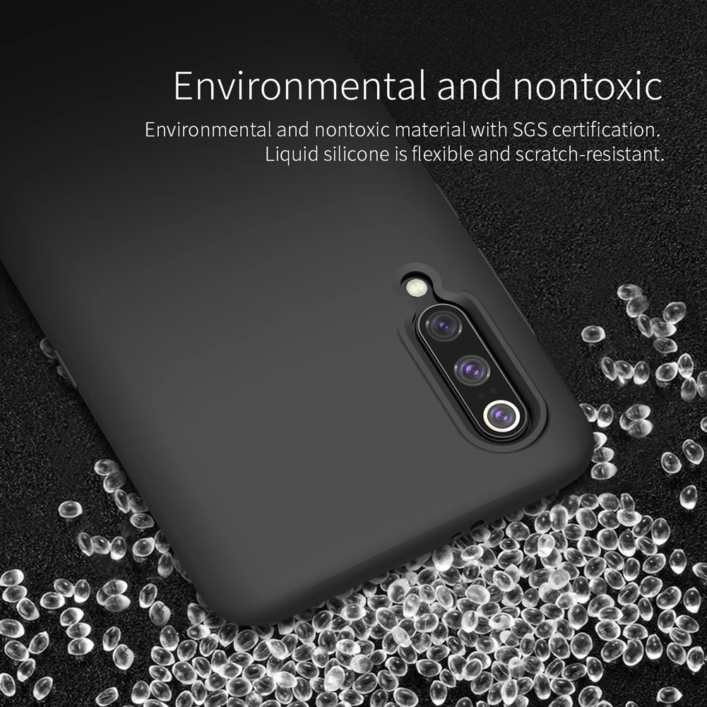 Nillkin Soft Case for Xiaomi Mi 9 and Explorer Smooth Liquid Silicone Cell Phone Gel Rubber Back Cover |