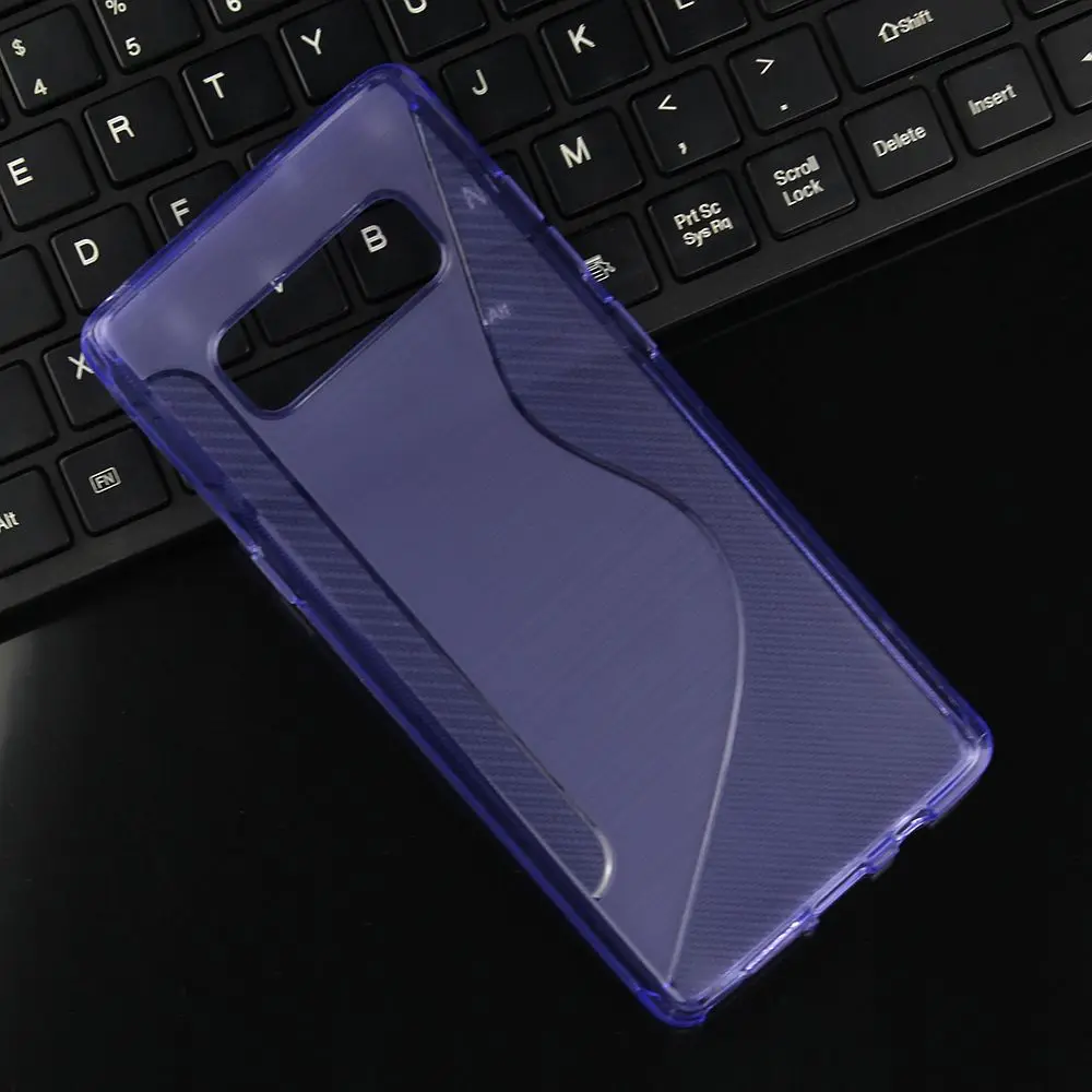 Мягкие гибкие гель ТПУ Силиконовые S линии прозрачный противоударный чехол для