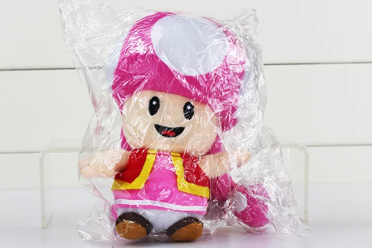 17 см Супер Марио Плюшевые игрушки Toadette жаба девушка гриб кукла для детей