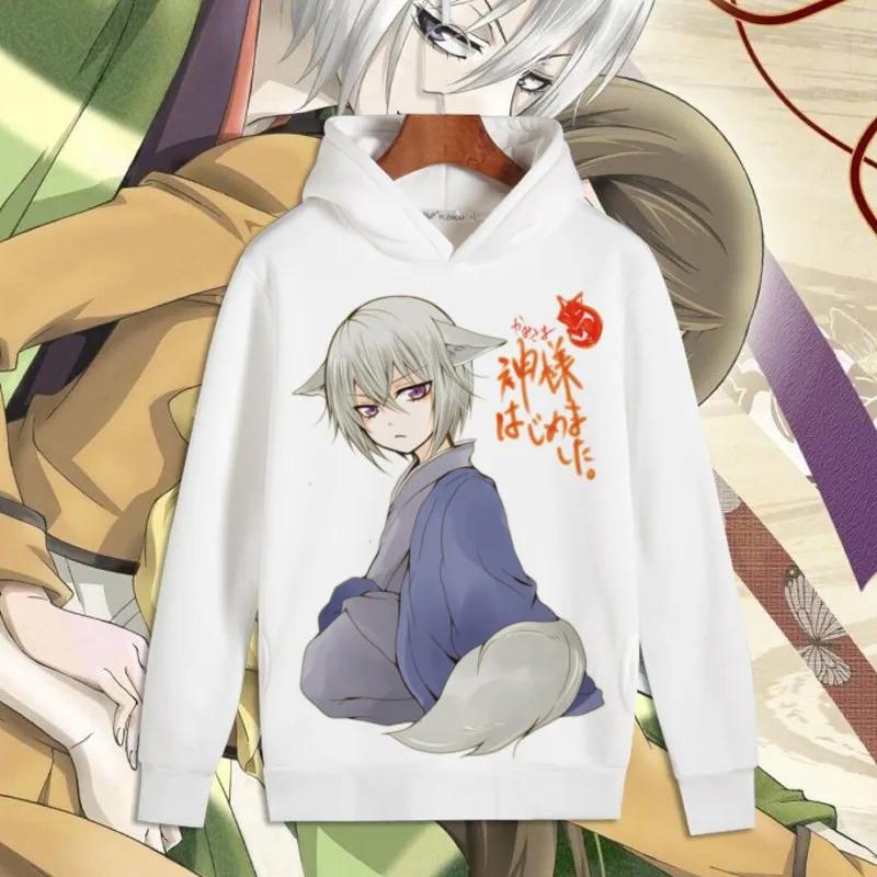 

Kamisama Kiss Momozono Nanami Print Pullover Hoodie Sweatshirts with hat Love Tomoe Fleece Hoody Costumes for Autumn