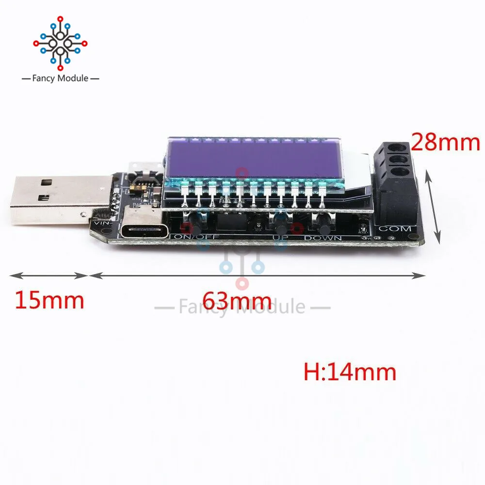 Step Up/Down Buck Boost Converter Power Supply Modul USB Type-C Micro Input 5V to 3.3-24V Voltage Current Adjustable Switch | Инструменты