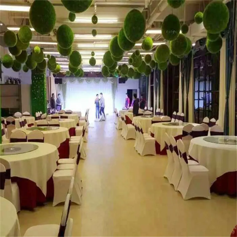 

20cm Diameter Artificial Plastic Grass ball Hanging Kissing Balls Craft Supplies For Home Garden Wedding Centerpieces Decoration