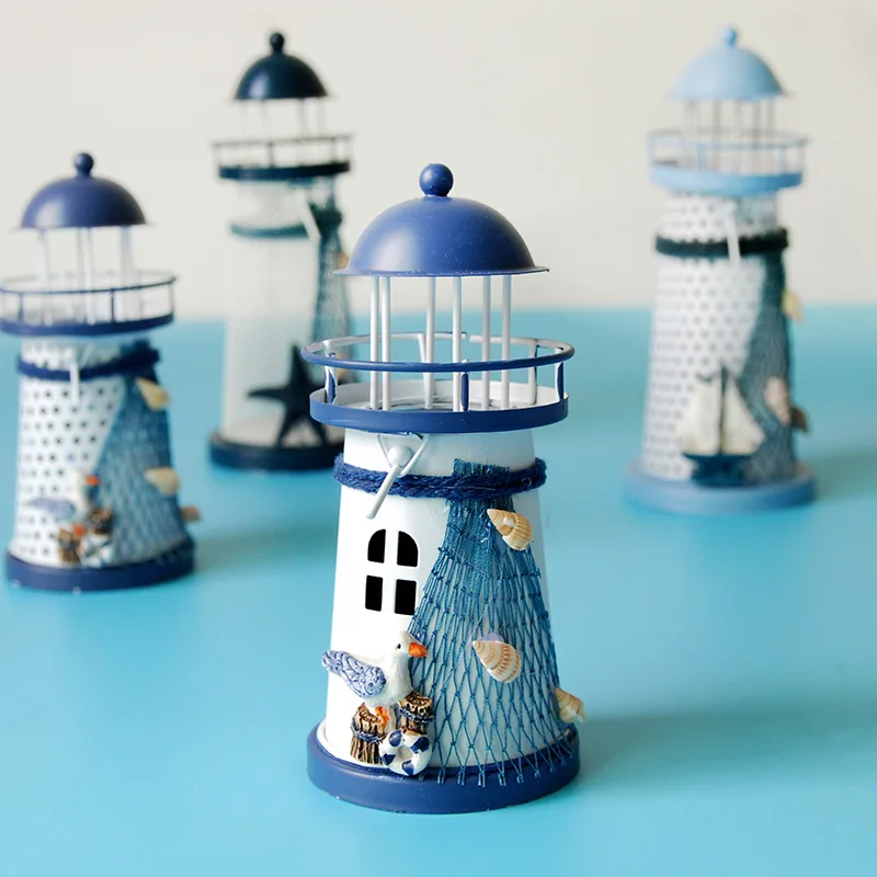 Железный Средиземноморский светильник домашний светодиодный подсвечник