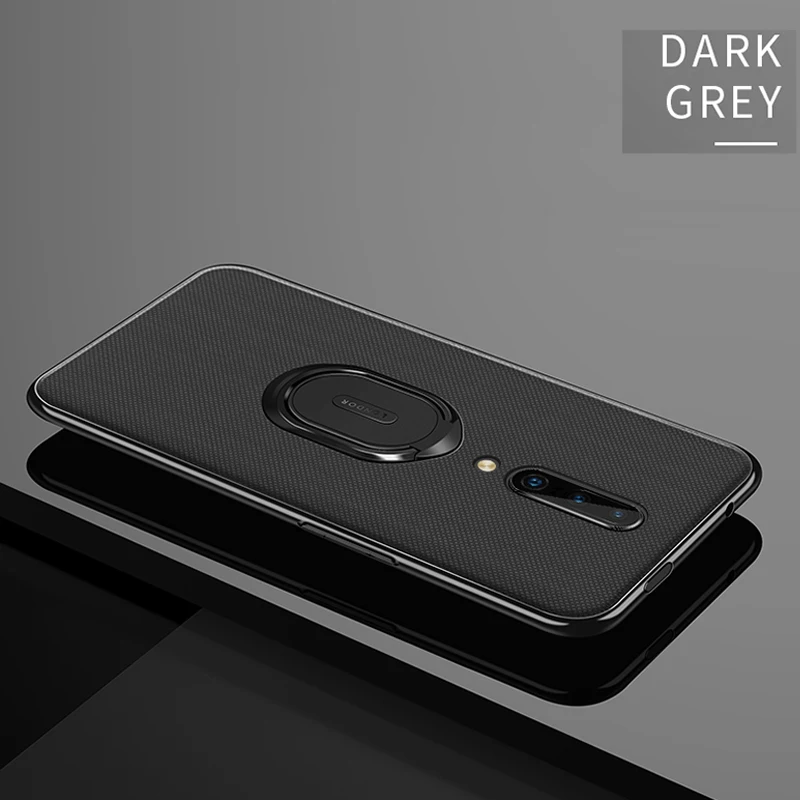 Оригинальный чехол для Oneplus 7 Pro из искусственной кожи с автомобильным магнитным