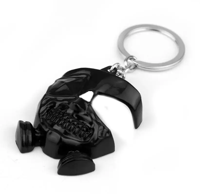 dongsheng Anime Cartoon Tokyo Ghoul keychain Kaneki Ken Mask Cosplay Pendant Key Ring Statement Jewelry souvenirs | Украшения и