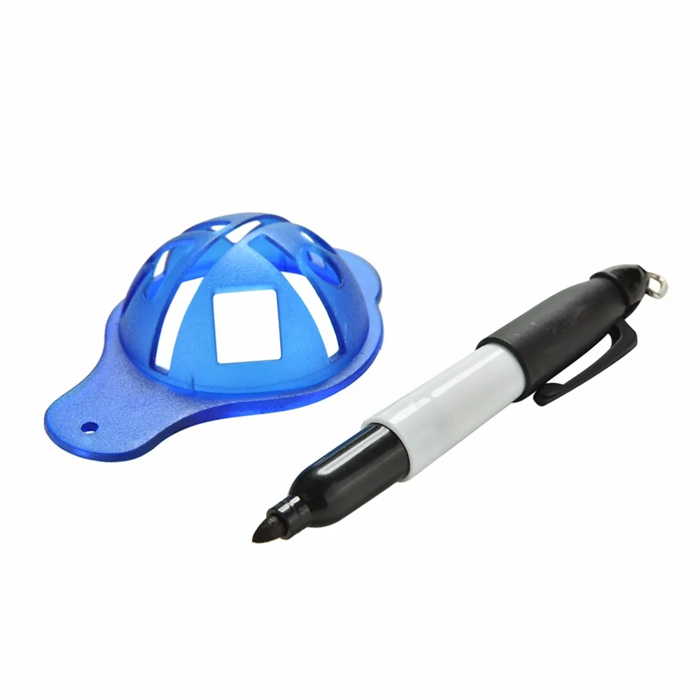 Новое поступление 1 набор пластиковый мяч для гольфа шаблон маркера инструмент