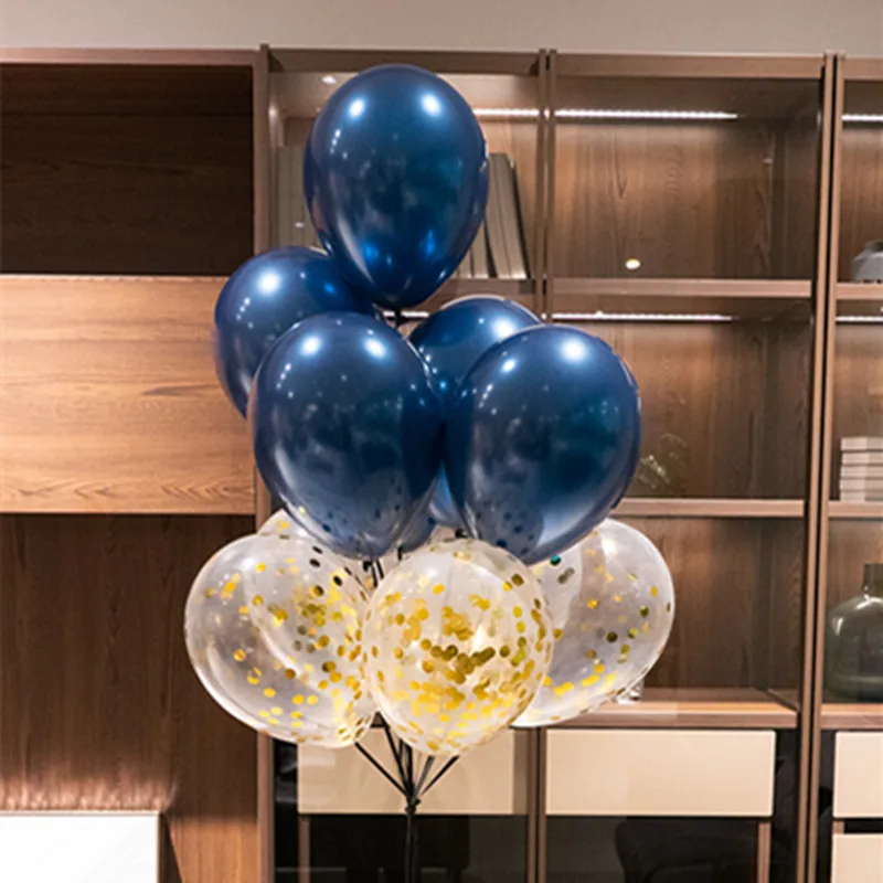 

12 дюймов звездное небо чернила синий Декор гелиевые шары День рождения Globos воздушный шар "Конфетти" праздник поставки воздушный шар