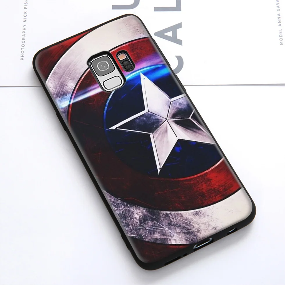 WEBBEDEPP Captain America Caps мягкий чехол для Samsung Galaxy S10 S10e S9 S8 Plus S7 S6 Edge &amp J6 2018 Note 10 9 8 |