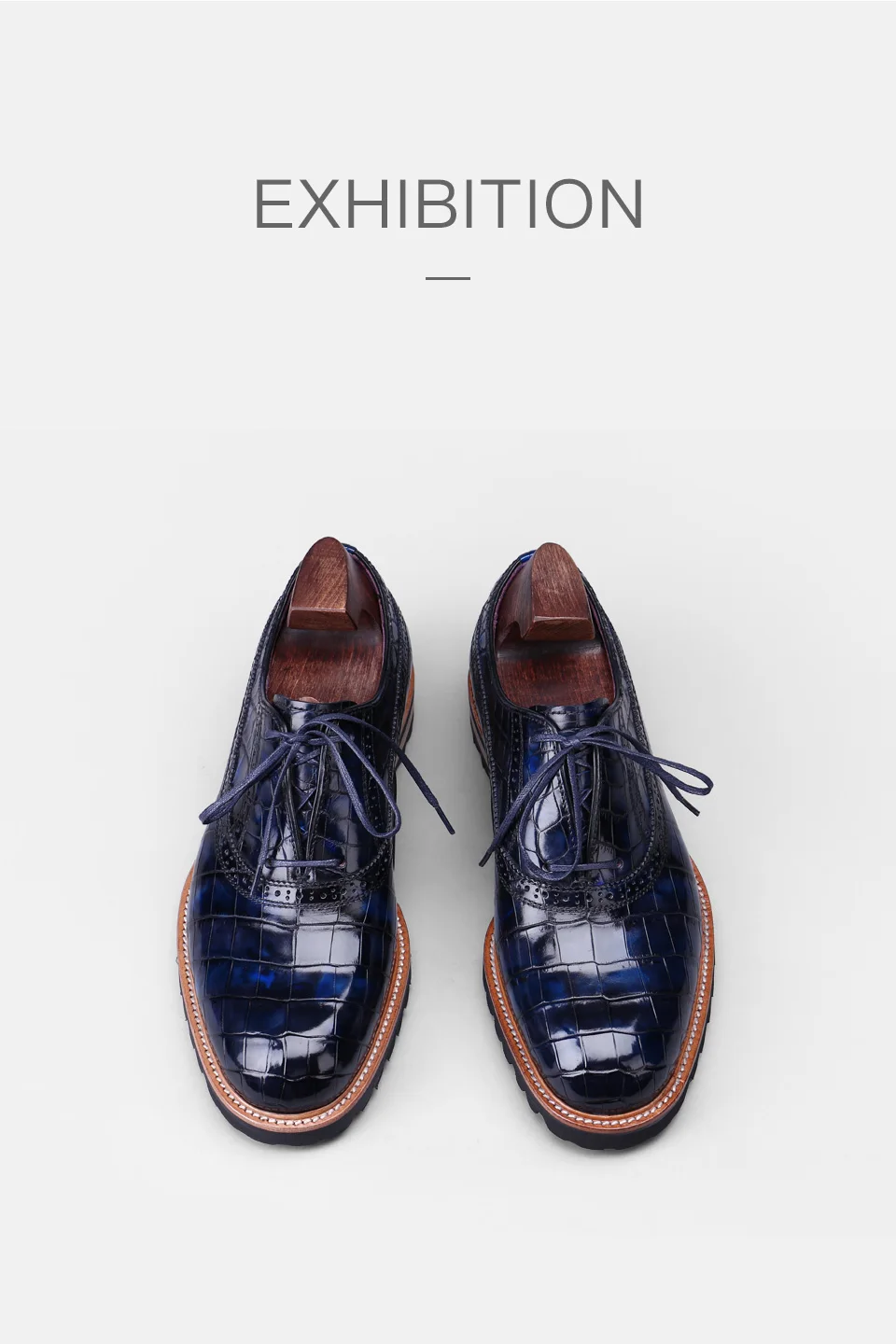 DIMY men's shoes Oxford new crocodile British business shoes breathable comfortable leather business shoes