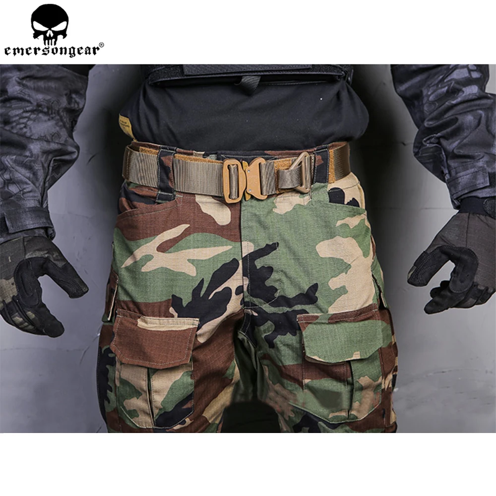 EMERSONGEAR боевые брюки Униформа тактические брюки с наколенниками военная армия Мультикам брюки рубашка Охота Одежда Лесной