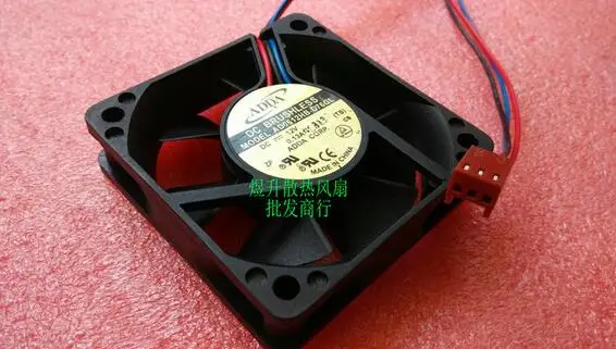 Оригинальный трехстрочный охлаждающий вентилятор для ЦП ADDA 60*60*15 12 В постоянного