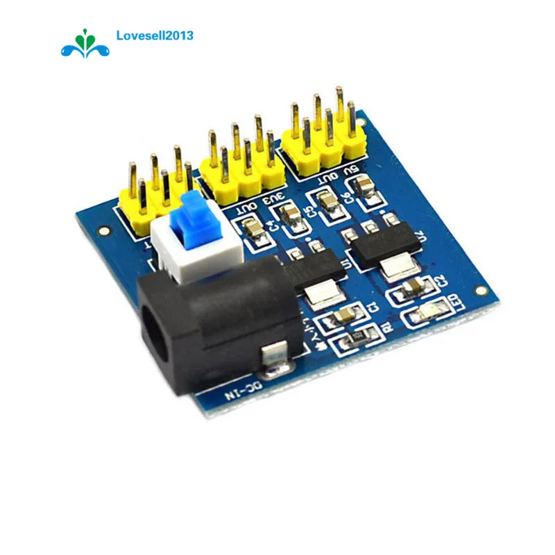 

1 шт. Φ от 12 В до 3,3 В, 5 В, понижающий модуль питания для Arduino