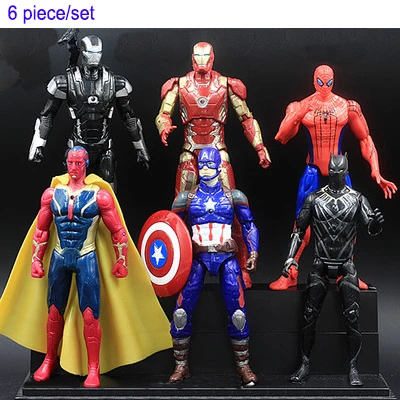 24 шт./компл. Hasbro Марвел Мститель фигурка игрушки Халк Капитан Америка Железный человек паук супер герой Модель Куклы Детский подарок - Цвет: 11