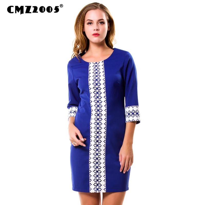 Hot Sale New Women Vintage Fashion Autumn Striped Knee-Length O- Neck Dresses with Half sleeve 71243-1 | Женская одежда