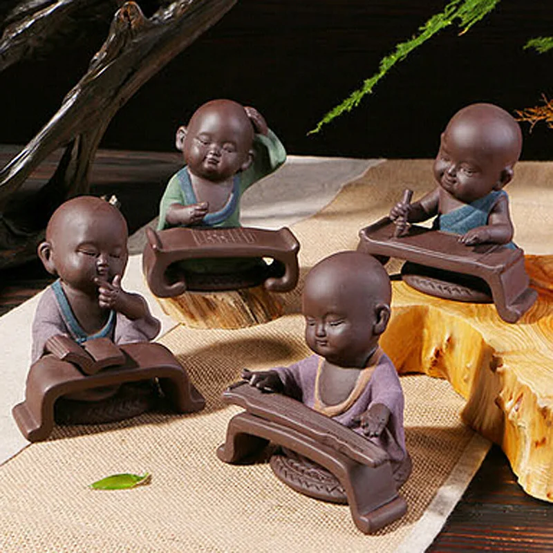 Новые керамические креативные маленькие статуи Будды скульптуры для домашнего