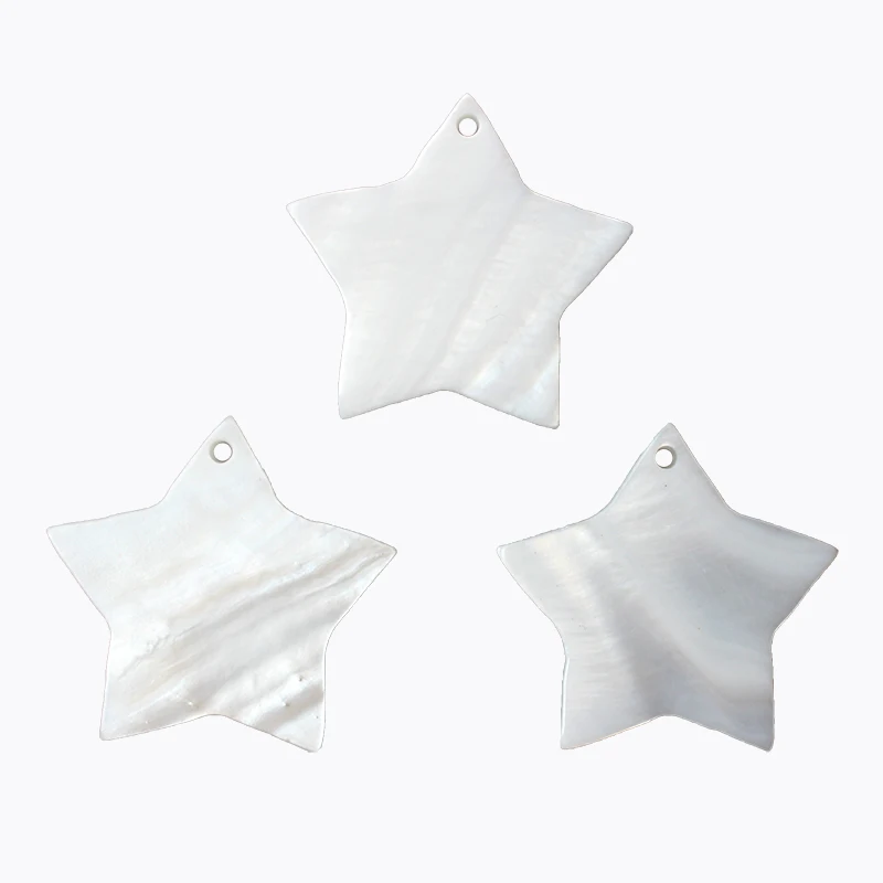 1pcs/lot 29*27.5mm Fashion Jewelry Natural Beads Freshwater Shell Hand-Carved Star For DIY Jewelr Finding | Украшения и