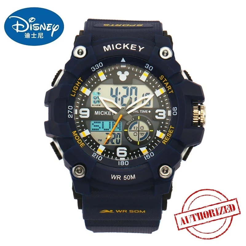Disney Sports Menwatch Marvel многофункциональные водонепроницаемые электронные часы с