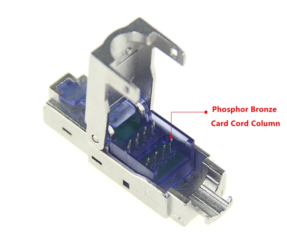 5 шт. CAT7 Ethernet экранированный Кристалл головы многоразового типа кристалл головы RJ45 Ethernet кабель адаптер 10 гигабит высокое качество