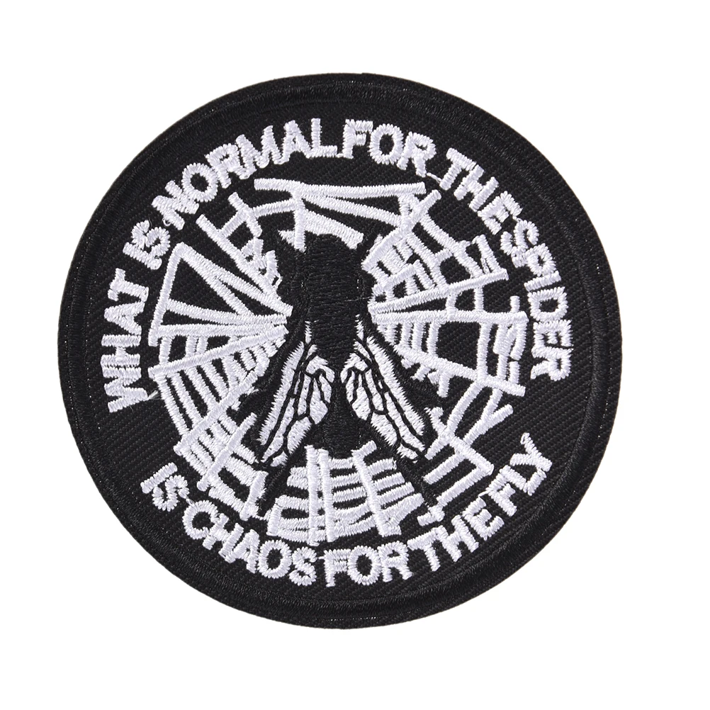 Новинка обычная джинсовая куртка нашивка с вышивкой в стиле панк аппликация виде