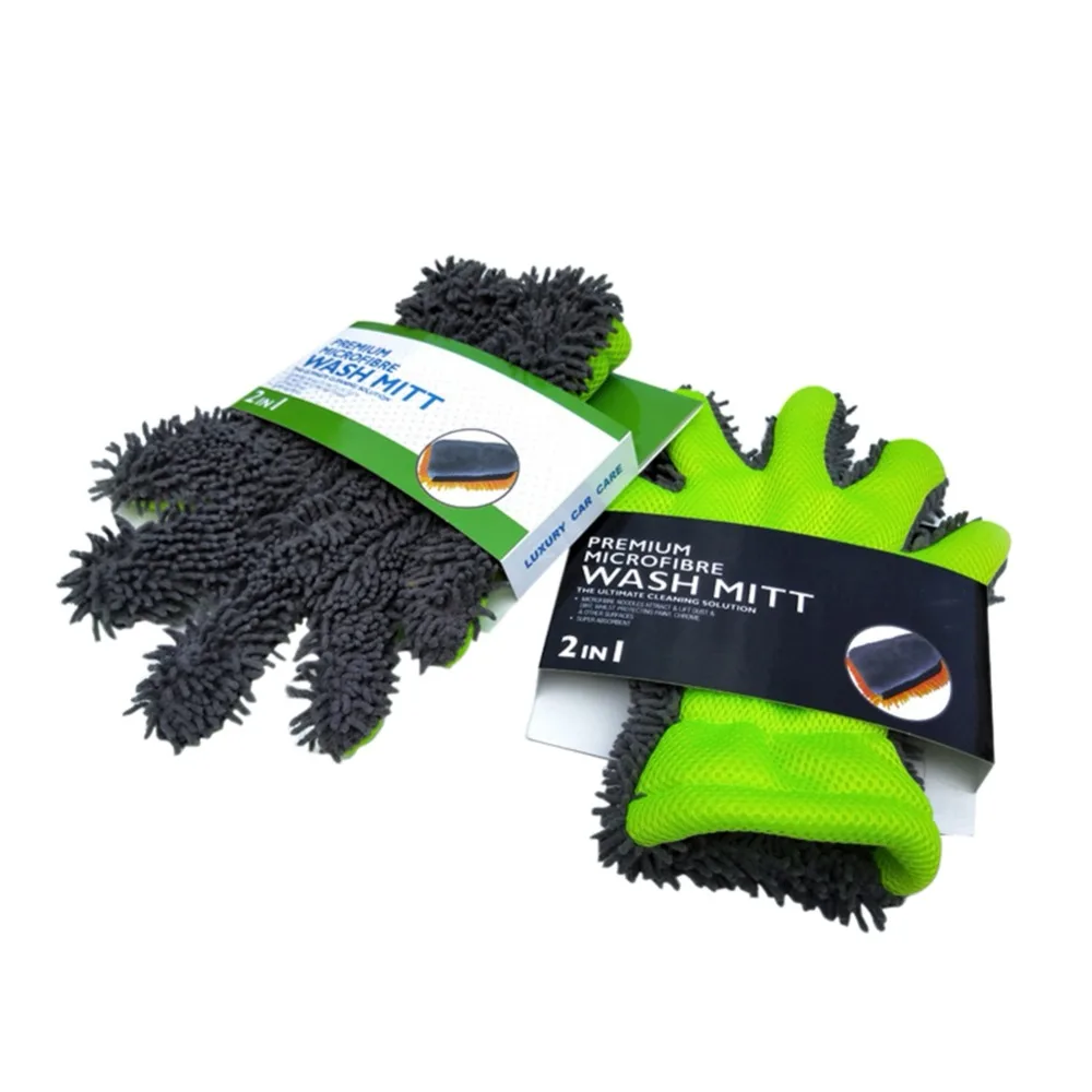 

Full Finger Chenille Cleaning Cloth Brush Premium Quality Washing Wiping Towel Cleaning Glove