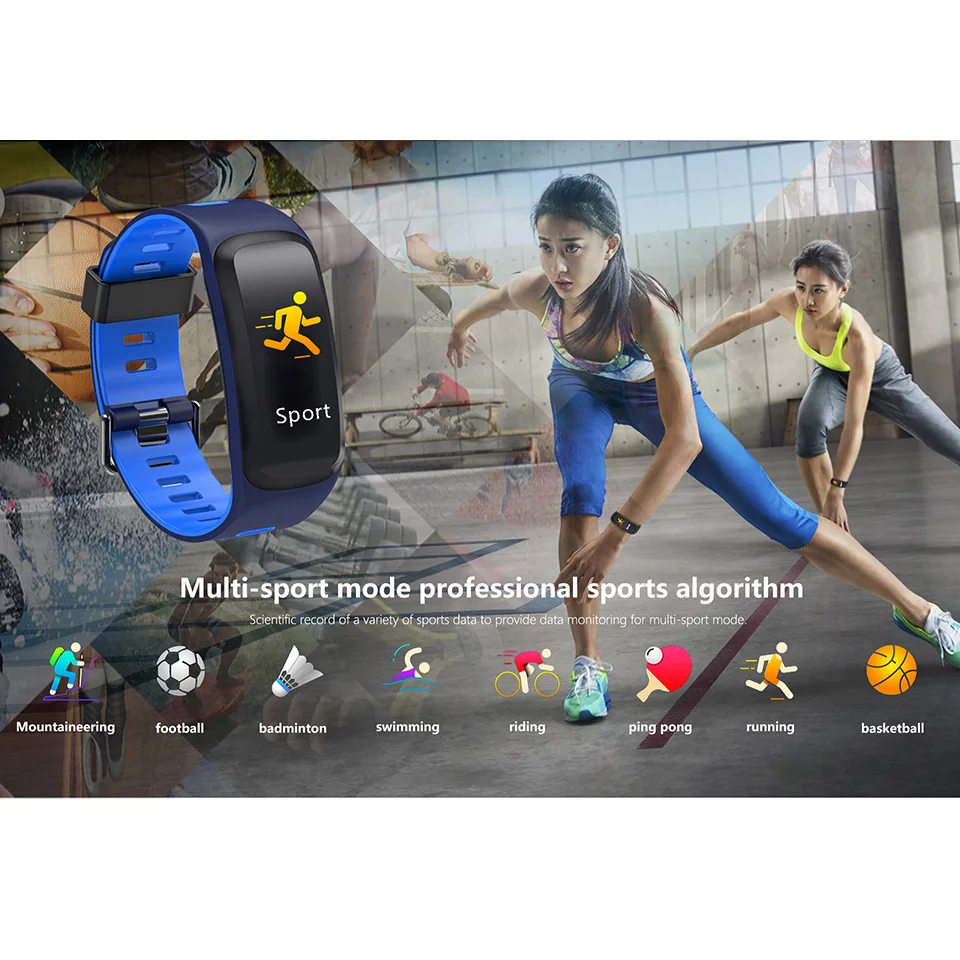 Смарт-браслет F4 водонепроницаемый кислородный пульсометр фитнес-трекер Шагомер