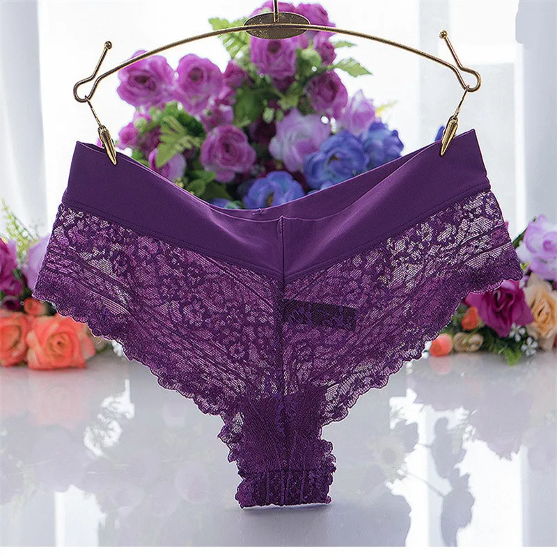 XXL большие размеры Нижнее белье Для женщин трусики кружевные VS короткие Строка