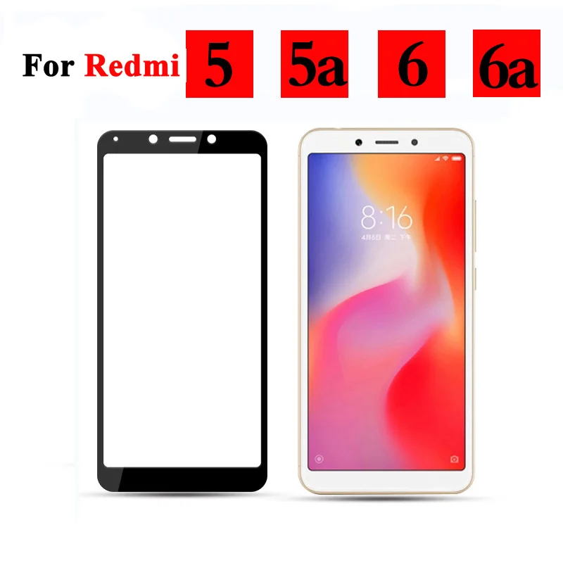 Защитное стекло для Xiaomi Redmi 5 6 закаленное защитная пленка телефона 5a 6a a a5 a6 Xiomi Xaomi